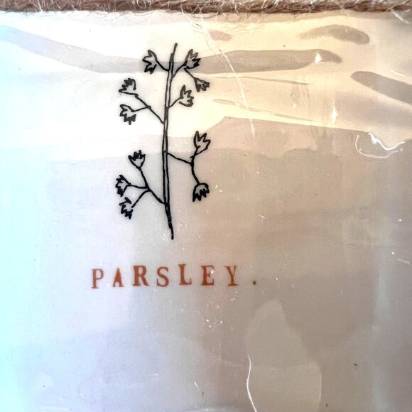 Rae Dunn Artisan Collection Ceramic Herb Dishes Rosemary Thyme Parsley Set Of 3 - Picture 4 of 11